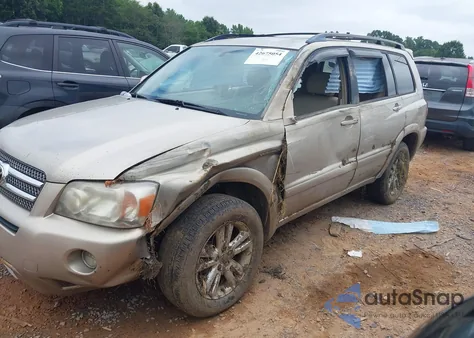 2007 Toyota Highlander Hybrid from USA, damaged, VIN JTEEW21A470040689